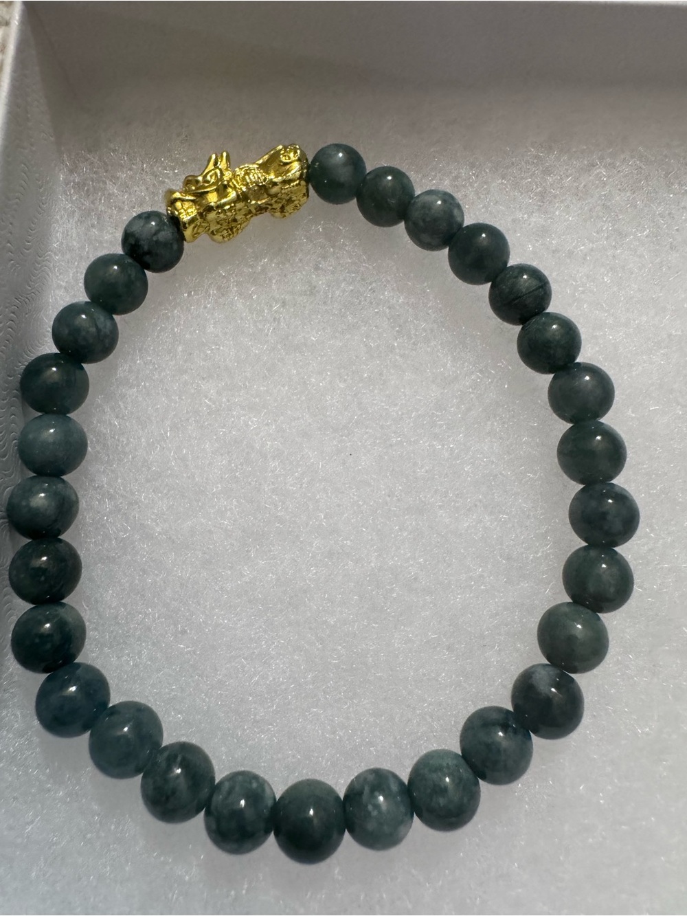 Authentic Green Jade with Dragon & Certifcate for Authenticity Certified